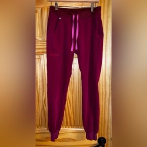 Figs scrub pant. Joggers. Size small. Dark magenta